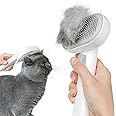 aumuca Cat Brush with Release Button, Cat Brushes for Indoor Cats Shedding, Cat Brush for Long or Short Haired Cats, Cat Groo