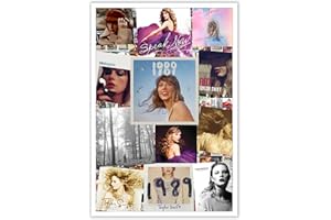 LYH Taylor Posters Album Cover Music Poster 1989 - Speak Now - Folklore - Midnights - Red - Fearless - Evermore - Reputation 