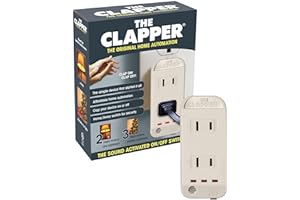 The Clapper, The Original Home Automation Sound Activated Device, On/Off Light Switch, Clap Detection - Kitchen Bedroom TV Ap