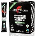 Mount Hagen 25 Count Single Serve Instant Decaf Coffee Packets | Decaffeinated Organic Medium Roast Arabica Beans | Eco-frien