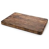 Ironwood Gourmet Large End Grain Prep Station Acacia Wood Cutting Board, 14 x 20-Inch, Brown