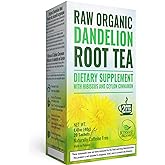 Dandelion Root Tea Detox Tea - Raw Organic Vitamin Rich Digestive - Helps Improve Digestion and Immune System - Anti-inflamma