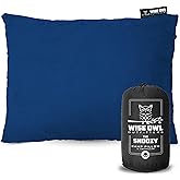 Wise Owl Outfitters Camping Pillow - Camping Essentials and Travel Pillow for Airplanes, Camping, and Travel - Memory Foam Wa