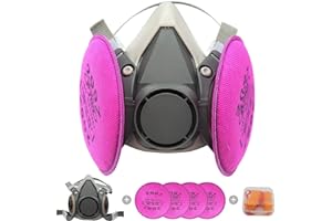 FANGNISN Respirator Mask with Filters Set - Full Face Gas Masks with Cartridge, for Organic Vapor,Paint,Chemical,Dust,Fume