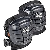 Klein Tools 60184 Knee Pads, Lightweight Gel Knee Pads with Slip Resistant Rubber Caps and Adjustable Straps, Great for Const