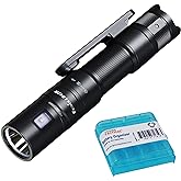 Fenix LD12R EDC Flashlight, 600 lumen USB-C Rechargeable, AA compatible, Main and Side Dual LEDs Work Light with Magnetic Cli