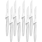 HENCKELS Razor-Sharp Steak Knife Set of 8, German Engineered Informed by 100+ Years of Mastery, Sliver