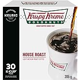 Krispy Kreme Doughnuts Smooth House Roast Single Serve Keurig Certified K-Cup pods for Keurig brewers, 30 Count (Pack of 1)