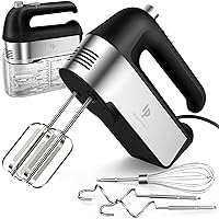 Hand Mixer Electric, 450W Kitchen Mixers with Scale Cup Storage Case, Turbo Boost/Self-Control Speed + 5 Speed + Eject Button