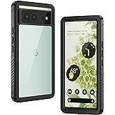 Lanhiem Pixel 6 Case, IP68 Waterproof Dustproof Case with Built-in Screen Protector, Rugged Full Body Shockproof Phone Cover 