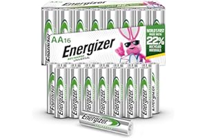 Energizer Rechargeable AA Batteries, Recharge Universal Double A Battery Pre-Charged, 16 Count