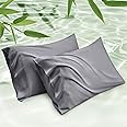 Bedsure Cooling Pillow Cases Queen Set of 2, Rayon Derived from Bamboo Cooling Pillowcases for Hot Sleepers, Soft & Breathabl