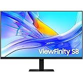 SAMSUNG 32-Inch ViewFinity S8 (S80UD) 4K UHD High Resolution Monitor with HDR10, USB-C, Height Adjustable Ergonomic Stand, Bu