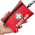 General Medi Mini First Aid Kit, 110 Piece Small First Aid Kit - Includes Emergency Foil Blanket, Scissors for Travel, Home, 