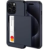 harusaki 𝟐𝟎𝟐𝟒 𝗡𝗘𝗪 iPhone 15 Pro Case with Card Holder - Wireless Charging Compatible iPhone 15 Pro Wallet Case with Hi