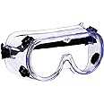 3M Goggle Chemical Splash, Impact-Resistant, Blocks 99.9% of UV, Scratch Resistant, Adjustable Strap, Indirect Ventilation, F