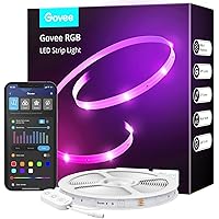 Govee Smart WiFi LED Strip Lights, 50ft RGB Led Strip Lighting Work with Alexa and Google Assistant, Color Changing Light Str