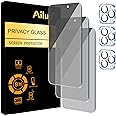 Ailun 3Pack Privacy Screen Protector for iPhone 15 Pro Max [6.7 inch]+3Pack Camera Lens Protector,Sensor Protection,Dynamic I