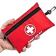 Atickyaid Mini First Aid Kit - 140 Piece Small First Aid Medical Kit for Car, Home, Office, Travel, Camping, Sports, Outdoor,