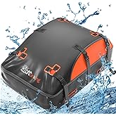 Car Rooftop Cargo Carrier Bag, 100% Waterproof Non-Rip 20 Cubic Feet Car Roof Bag for All Vehicles with/without Rack, include