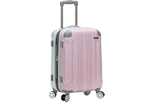 Rockland Hardside Expandable Luggage with Spinner Wheels, Multicolor, Carry-On 20-Inch