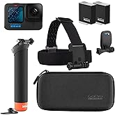 GoPro HERO11 Black Accessory Bundle - Includes Extra Enduro Battery (2 Total), The Handler (Floating Hand Grip), Headstrap + 