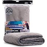 Chemical Guys MIC1995 Woolly Mammoth Large, Super Absorbent and Soft Microfiber Towels for Cars - 36" x 25" Gray, Ideal for C