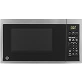 GE Smart Countertop Microwave Oven | Complete with Scan-to-Cook Technology and Wifi-Connectivity | 0.9 Cubic Feet Capacity, 9