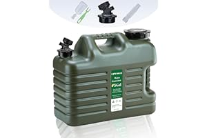 UPWOIGH 5 Gallon Water Jug, Camping Water Container, Truly No Leakage Water Storage, Large Military Green Water Tank,BPA Free