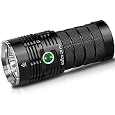 sofirn Q8 Pro Rechargeable Flashlight 11000 Lumen, Super Bright Flashlight with 4 x LED, Max 400 Meters Beam Distance, Powerf