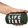 Go Time Gear Survival Life Tent • 2 Person Mylar Emergency Shelter Tube Tent + Paracord • All-Weather Protection for Camping,