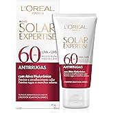 L'Oréal Paris Protetor Solar Facial Antirrugas FPS60 com Ativo Hialurônico Solar Expertise, 40g