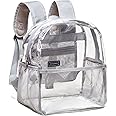 Vorspack Clear Backpack Stadium Approved - Clear Mini Backpack 12x12x6 for Women Stadium Backpack for Concert Work Sport Game