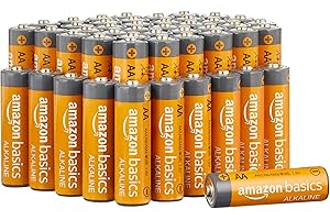 Amazon Basics 48-Pack AA Alkaline High-Performance Batteries, 1.5 Volt, 10-Year Shelf Life