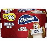 Charmin Ultra Strong Toilet Paper, 24 Mega Rolls = 96 Regular Rolls