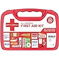 Johnson & Johnson All-Purpose Portable Compact First Aid Kit for Minor Cuts, Scrapes, Sprains & Burns, Ideal for Home, Car, T