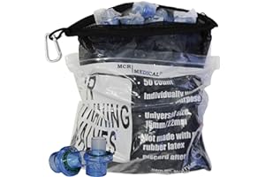 MCR Medical CPR Training Valves with Mesh Carry Bag, 50 Pack, MCRTV-50