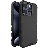 Smartish iPhone 15 Pro Protective Magnetic Case - Gripzilla Compatible with MagSafe [Rugged + Tough] Heavy Duty Grip Armored 