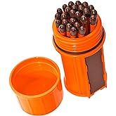 UCO Stormproof Match Kit with Waterproof Case, 25 Stormproof Matches and 3 Strikers