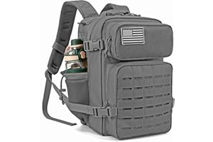 QT&QY 25L/35L/45L Military Tactical Backpack For Men Molle Daypack 3 Day Bug Out Bag Hiking Rucksack With Bottle Holder