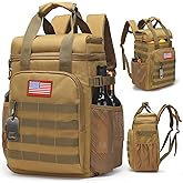 Tactical Backpack Cooler,Lunch Backpack for Men Adults Work with Handle，Soft Cooler Backpack Insulated Waterproof Leak Proof