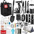 Survival Kit, 250Pcs Survival Gear First Aid Kit with Molle System Compatible Bag and Emergency Tent, Emergency Kit for Earth