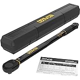 LEXIVON Torque Wrench 1/2-Inch Drive Click 10~150 Ft-Lb/13.6~203.5 Nm (LX-183)