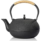 suyika Japanese Tetsubin Tea Kettle Cast Iron Teapot with Stainless Steel Infuser 60 oz/1800 ml