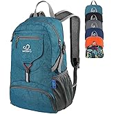 WATERFLY Small Lightweight Packable Backpack: 20l Ultra Light Foldable Travel Hiking Camping Daypack Day Pack for Man Woman