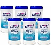 Purell Hand Sanitizing Wipes, Clean Refreshing Scent, 40 Count Hand Wipes Canister (Pack of 6) - 9120-06-CMR