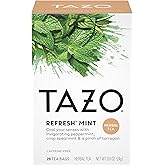 TAZO REFRESH Mint Herbal Tea Bags, Caffeine-Free, 20 Herbal Tea Bags, 6 Count