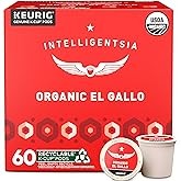 Intelligentsia Coffee Gifts, Light Roast K-Cup Coffee Pods For Keurig Brewers - Organic El Gallo 30 Count With Flavor Notes O