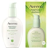 Aveeno Positively Radiant Daily Facial Moisturizer with Broad Spectrum SPF 15 Sunscreen & Total Soy Complex for Even Tone & T