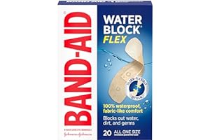 Band-Aid Brand Water Block Flex Adhesive Bandages, All One Size, 20 Count